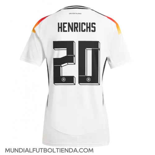 Camiseta Alemania Benjamin Henrichs #20 Primera Equipación Replica Eurocopa 2024 mangas cortas